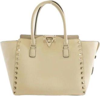 Valentino Pre-owned Handbags, female, White, Size: ONE SIZE Pre-owned Zw2B0540Bol Calf Handbag