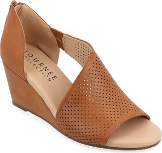Journee Collection Women & apos;s Aretha Medium and Wide Width Wedge Sandals