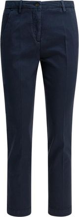 BRIGLIA 1949 Blauwe Stijlvolle Broek voor Vrouwen - Dames - Chinos - Blauw - M - Katoen - Broeken