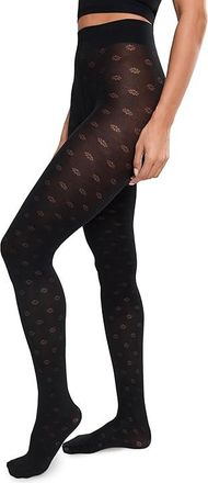 Wolford Daisy Cotton Womens Tights Hose Black : XS (411-53 - 99-143 lbs), Cotton/Elastane/Polyamide