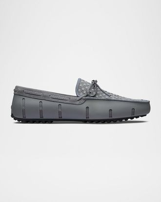 Swims Men & apos;s Woven Textile and Suede Drivers