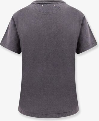 Golden Goose Womens T-Shirt Doris Cotton Grey T-Shirts & Jerseys
