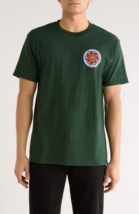 Obey Logo Peace Wheel Graphic T-Shirt in Forest Green at Nordstrom Rack, Size Xx-Large