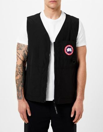 Canada Goose Mens Canmore Logo Vest Black Clothing > Coats & Jackets