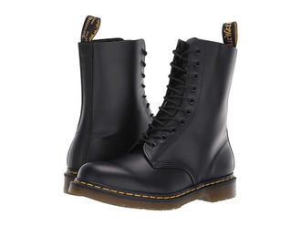 Dr. Martens 1490 Lace-up Boots Black Smooth : UK 9 (US Mens 10 - US Womens 11) Medium, Leather