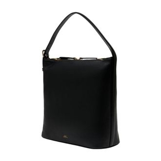 A.P.C. Womens Vera Shoulder Bag Black Calfskin