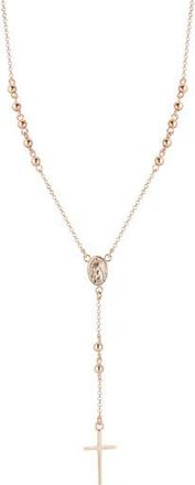 Glaze Jewelry Rosary Necklace in Rose Gold at Nordstrom Rack