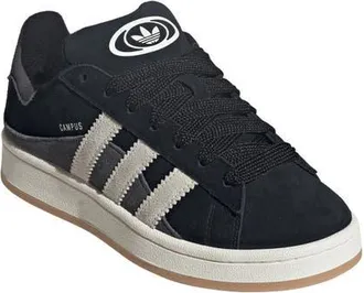 adidas Campus 00s Sneaker in Black/Off White/Grey at Nordstrom, Size 6.5