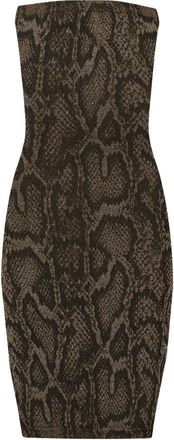 Wolford Snakeskin Jacquard Jurk - Dames - Feestkleedjes - Groen - XS - Wol - Kleedjes