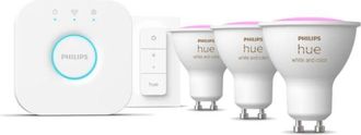 Philips Kit dimmer switch + 3 lampadine led Philips hue attacco gu10 3x4.2w 2000-6500k - 25450300