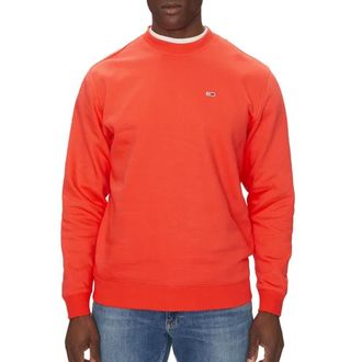Tommy Hilfiger Mens Orange Sweatshirt Reg Flag Crew, Orange, L