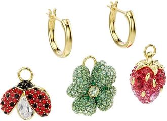 Swarovski Idyllia Set Of 3 Drop Earrings