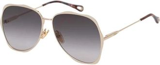Chlo&eacute; Zonnebrillen - Dames - Zonnebrillen - Geel - 60 MM - Accessoires