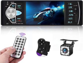 OEM Autorradio 1 Din Con Pantalla De 4.1 Pulgadas, Bluetooth, Reproductor Mp5, Llamadas Manos Libres Bluetooth, Radio Fm, Usb, Entrada Aux, Ranura Para Ta