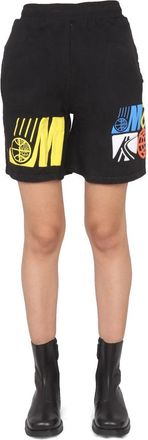 Market Logo-Print Cotton Bermuda - Black