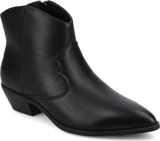 Journee Collection Womens Taliah Medium and Wide Width Western Ankle Booties