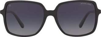 Michael Kors 56mm Polarized Gradient Square Sunglasses in Black at Nordstrom