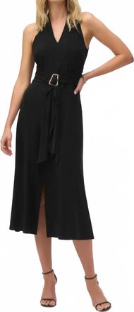 Joseph Ribkoff Silky Knit Fit And Flare Dress In Black