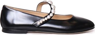 Mach & Mach Shiny Calfskin Ballet Flats