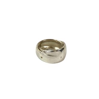 Herm&egrave;s Silver Silver 925 Band Ring (Pre-Owned)