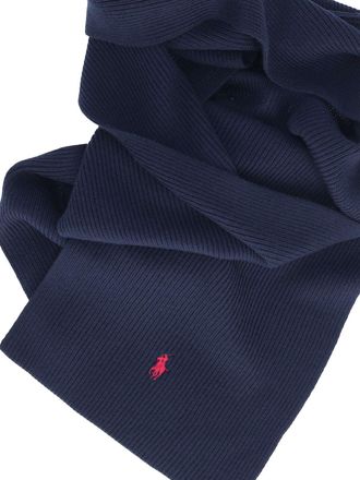 Polo Ralph Lauren Mens Scarfs Blue Wool
