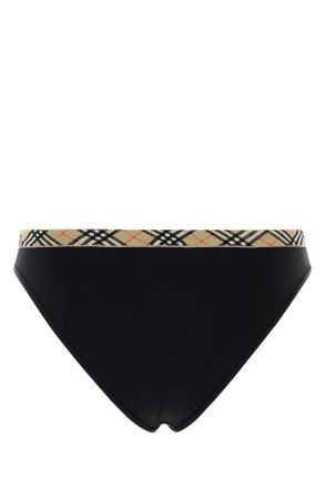 Burberry Womens Black Stretch Nylon Bikini Bottom Costumi Da Bagno Swimwear