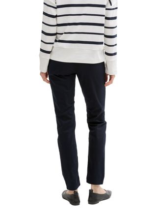 Tom Tailor Chinohose TOM TAILOR, Damen, Gr. 32, L&auml;nge 32, blau (sky captain blau), Obermaterial: 86% Baumwolle, 10% Polyester, 4% Elasthan. Futter: 100% Baumwoll