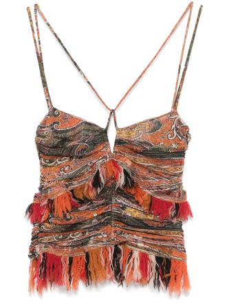 Isabel Marant Darlene top - Oranje