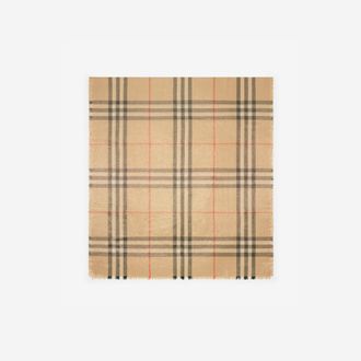 Burberry Metallic Wool Silk Scarf