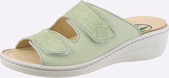 Franken Schuhe Pantolette FRANKEN-SCHUHE, Damen, Gr. 36, mint, Glattleder, Schuhe Pantolette