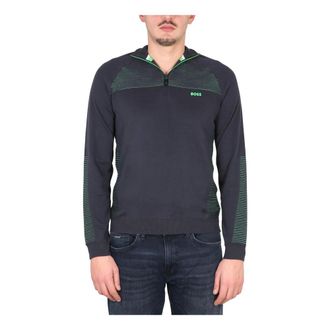 HUGO BOSS Hugo, Turtlenecks, male, Blue, Size: L Zandi Turtleneck