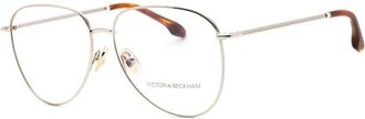 Victoria Beckham VB2116040 Aviator Full Rim Eyeglasses - Silver