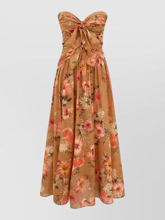 Zimmermann floral cut out midi dress