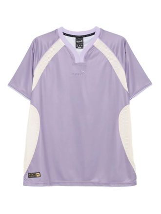 Puma x Fenty V-neck shor-sleeve - unisex - Recycled Polyester - M - Purple
