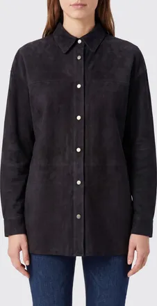 Salvatore Santoro Giacca camicia in camoscio
