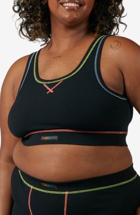 TomboyX Essentials Rib Sports Bra in Stitched With Love at Nordstrom, Size 4 X