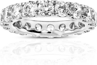 Vir Jewels 3 cttw Lab Grown Diamond Eternity Ring Wedding Band in 14K White Gold For Women