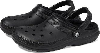 Crocs Classic Lined Clog Clog Shoes Black/Black : Mens 10 - Womens 12 Medium, EVA