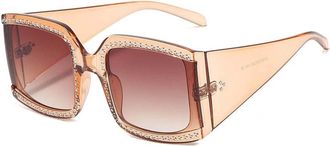 Generic Large Frame Ladies Sunglasses, Street Shooting Outdoor Vacation Beach Glasses (Color : E, Size : Medium)