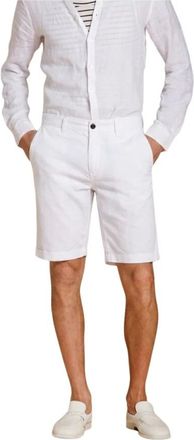 Mason's London Bermuda Chino - Heren - Korte Broeken - Wit - S - Katoen - Korte Broeken