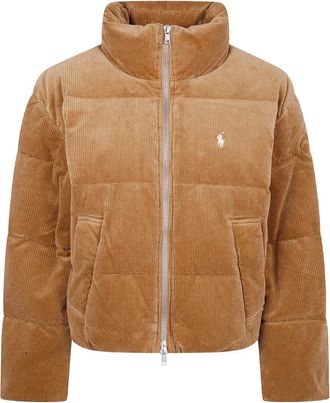 Polo Ralph Lauren Piumino a coste - Marrone