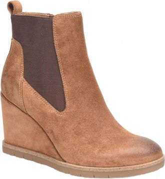 S&ouml;fft Womens Monica Wedge Bootie In Havana Brown