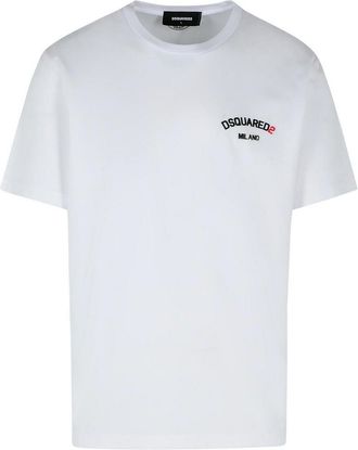 Dsquared2 White Cotton T-Shirt