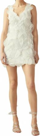 Cynthia Rowley Elle Embellished Hearts Dress In White