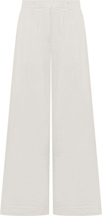Palm Angels Pantaloni in cotone - Bianco