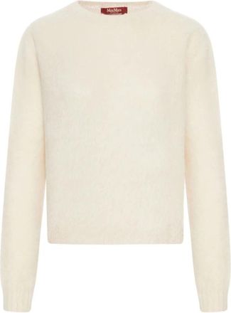 Max Mara Beige Truien voor Vrouwen - Dames - Ronde hals truien - Beige - L - Truien & Vesten