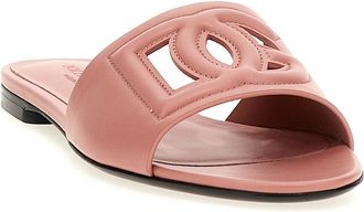 Dolce & Gabbana Logo Cutout Slide Sandal - Pink