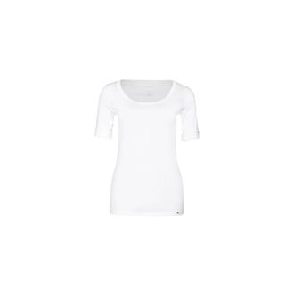 Marc Cain Tops, Dames, Wit, 2Xl, Katoen, Hoogwaardig Basic-Shirt