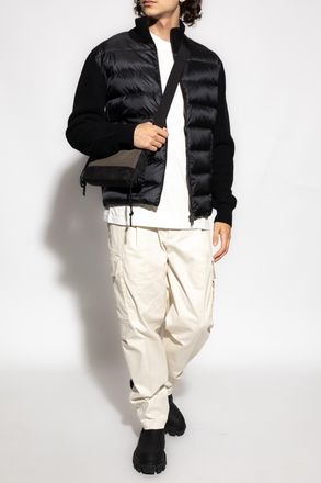 Moncler T-shirt With Logo Patch, Mens, White