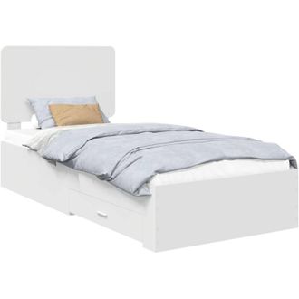 vidaXL Estructura De Cama Con Caj&oacute;n 75 X 190 Cm Madera De Ingenier&iacute;a Vidaxl